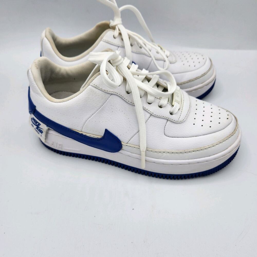 Nike Air Force 1 Jester XX Sneaker Womens 6.5 White Game Royal‎ Blue - Picture 4 of 13
